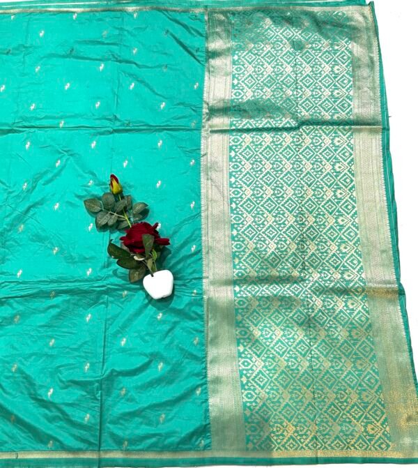 Safaya colour H.O silk chinna buti saree