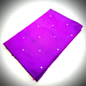Purple Katan Silk Saree with Minimal Polka Butti Design